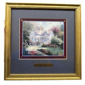 Thomas Kinkade Simpler Times Are Better Times Framed Art Print 1997 Gold Frame